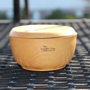 The Invisible Edge Beechwood Shaving Bowl